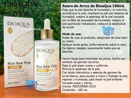 SUERO DE ARROZ BIOAQUA X2